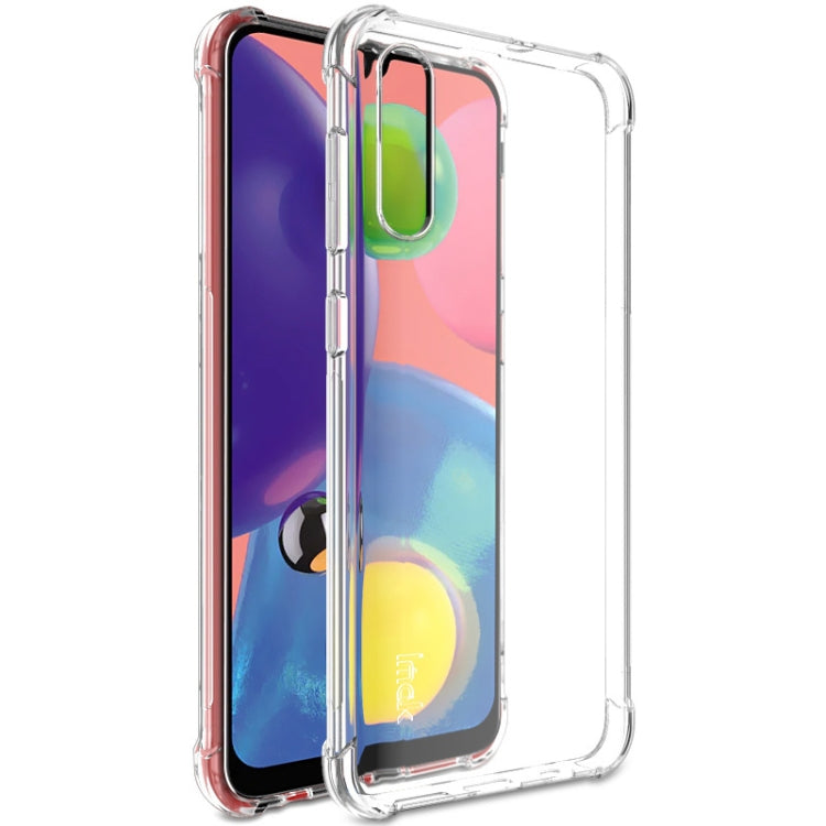 For Galaxy A70s IMAK All-inclusive Shockproof Airbag TPU Case, with Screen Protector