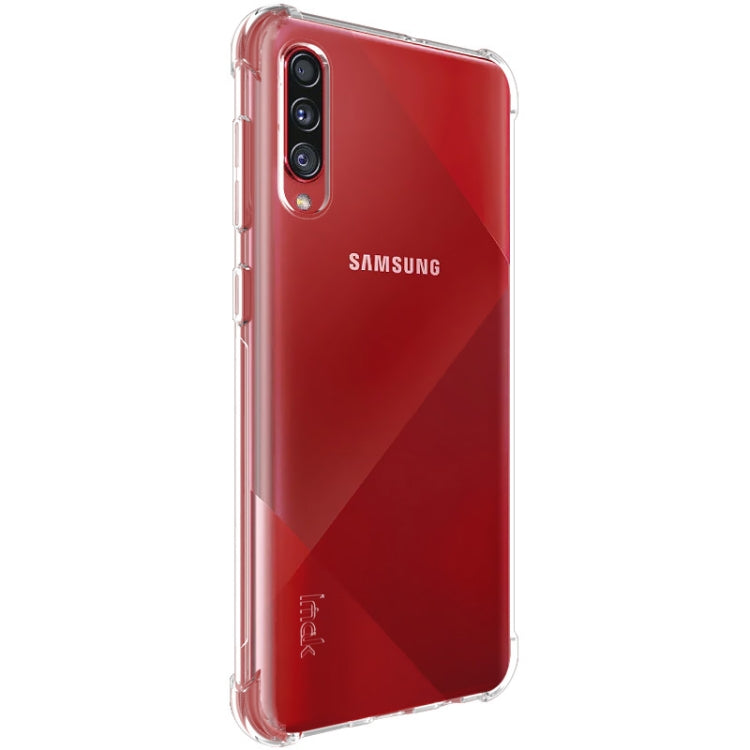 For Galaxy A70s IMAK All-inclusive Shockproof Airbag TPU Case, with Screen Protector