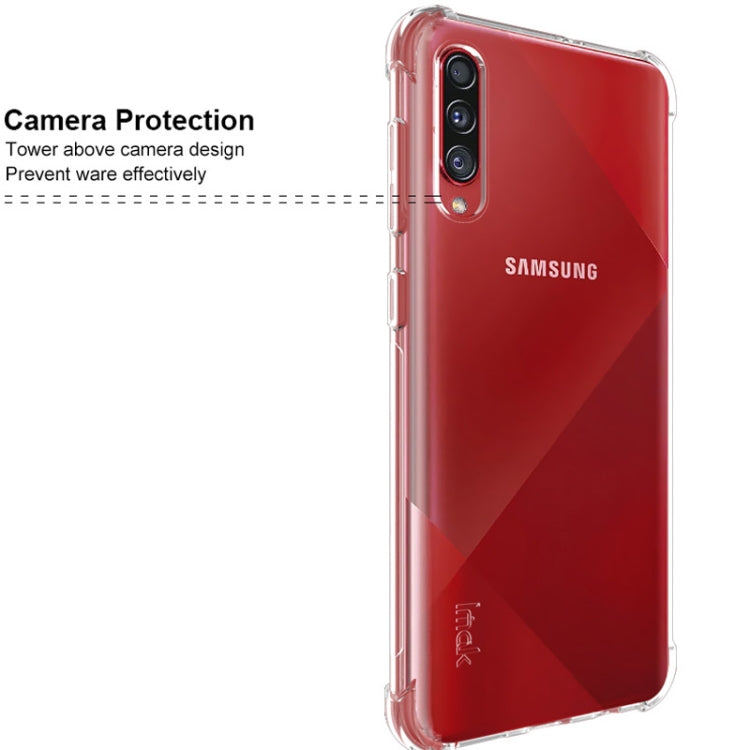 For Galaxy A70s IMAK All-inclusive Shockproof Airbag TPU Case, with Screen Protector