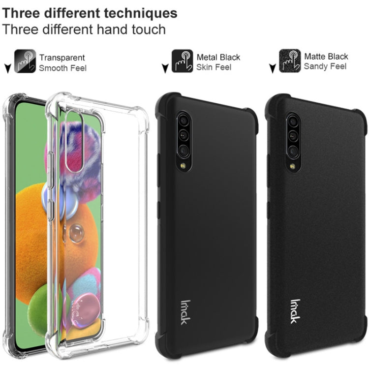 For Galaxy A90 5G IMAK All-inclusive Shockproof Airbag TPU Case, with Screen Protector