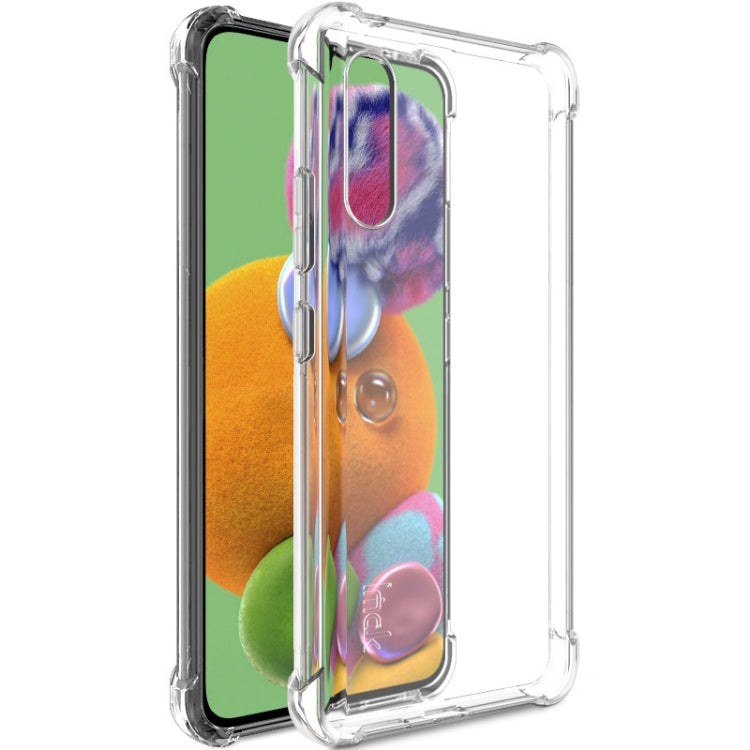 For Galaxy A90 5G IMAK All-inclusive Shockproof Airbag TPU Case, with Screen Protector