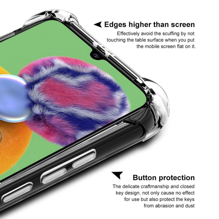 For Galaxy A90 5G IMAK All-inclusive Shockproof Airbag TPU Case, with Screen Protector