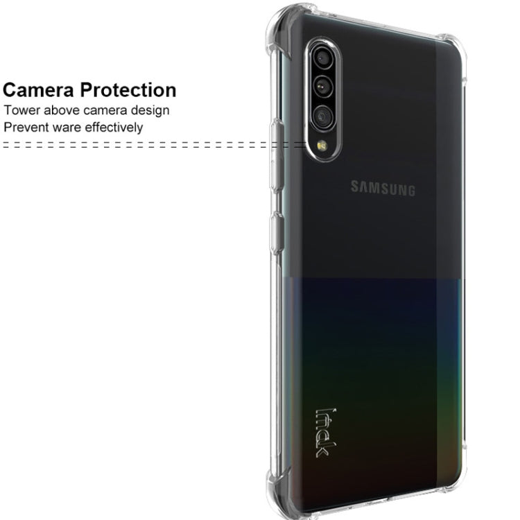 For Galaxy A90 5G IMAK All-inclusive Shockproof Airbag TPU Case, with Screen Protector