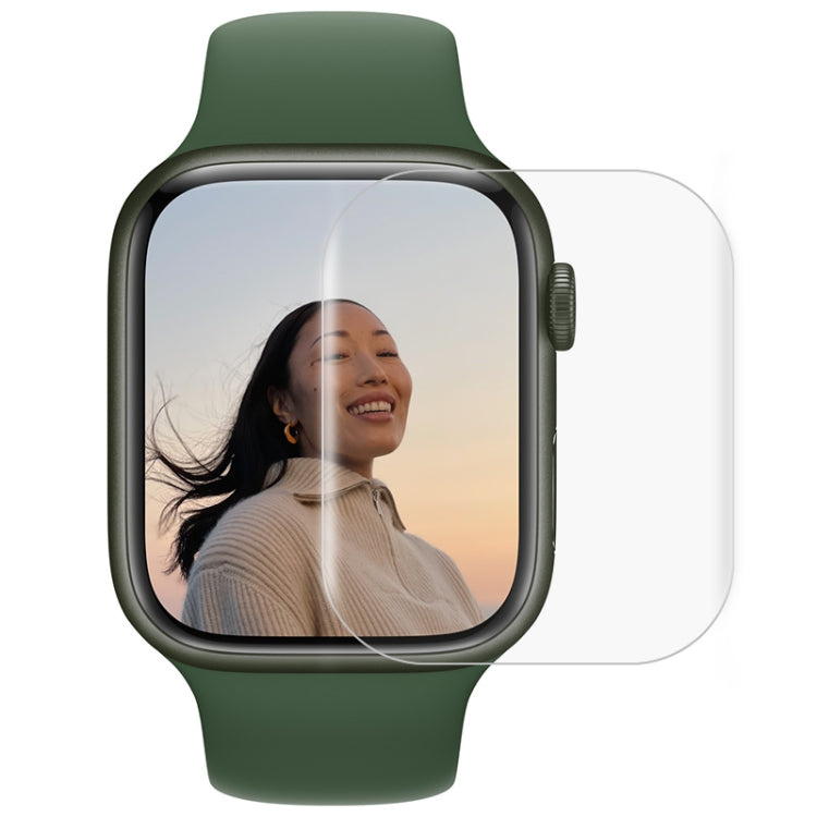 UV Liquid Curved Full Glue Full Screen Tempered Glass Film For Apple Watch Series 8 / 7 41mm