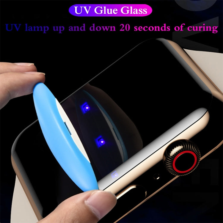 UV Liquid Curved Full Glue Full Screen Tempered Glass Film For Apple Watch Series 8 / 7 41mm