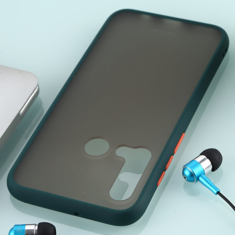 For Huawei Nova 5i Skin Hand Feeling Series Anti-fall Frosted PC+ TPU Case