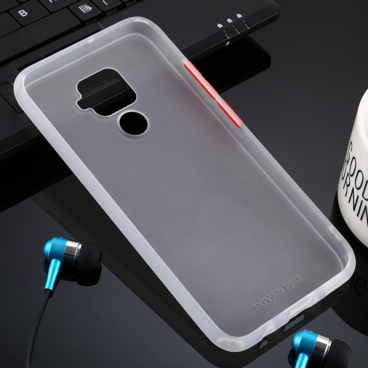 For Huawei Nova 5i Pro Skin Hand Feeling Series Anti-fall Frosted PC+ TPU Case