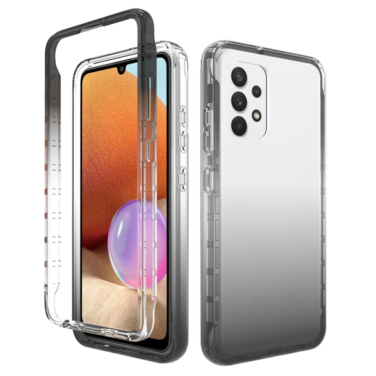 For Samsung Galaxy A32 4G High Transparency Two-color Gradual Change PC+TPU Phone Case