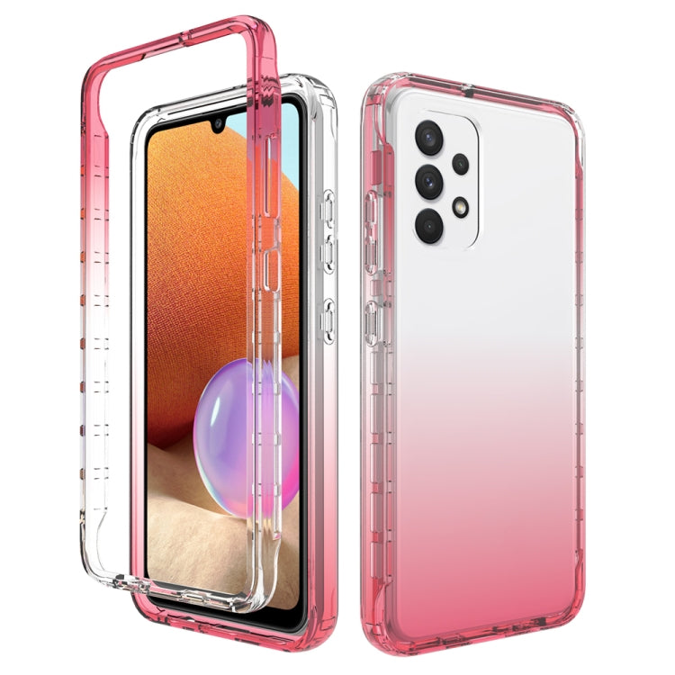 For Samsung Galaxy A32 4G High Transparency Two-color Gradual Change PC+TPU Phone Case