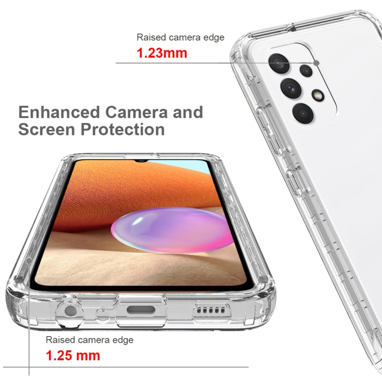 For Samsung Galaxy A32 4G High Transparency Two-color Gradual Change PC+TPU Phone Case