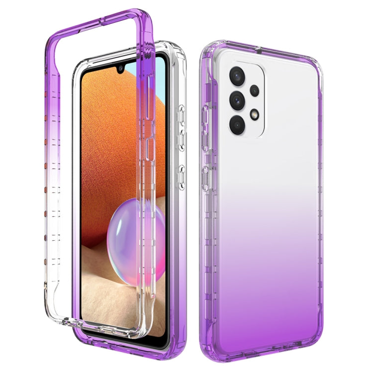 For Samsung Galaxy A32 4G High Transparency Two-color Gradual Change PC+TPU Phone Case