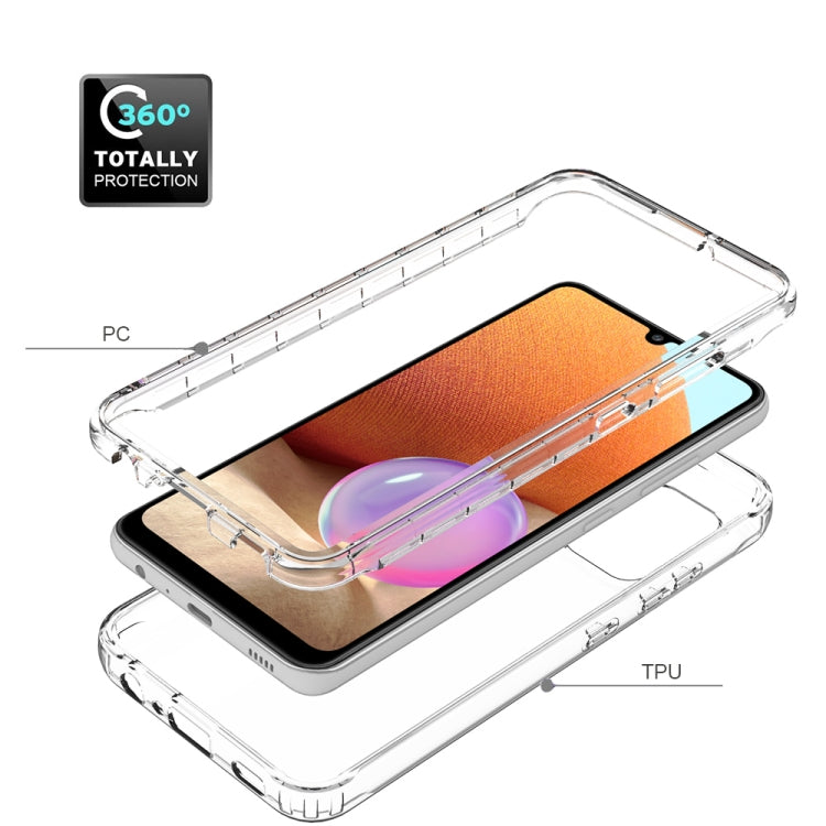 For Samsung Galaxy A32 4G High Transparency Two-color Gradual Change PC+TPU Phone Case