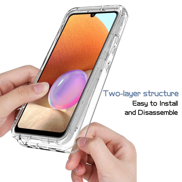 For Samsung Galaxy A32 4G High Transparency Two-color Gradual Change PC+TPU Phone Case