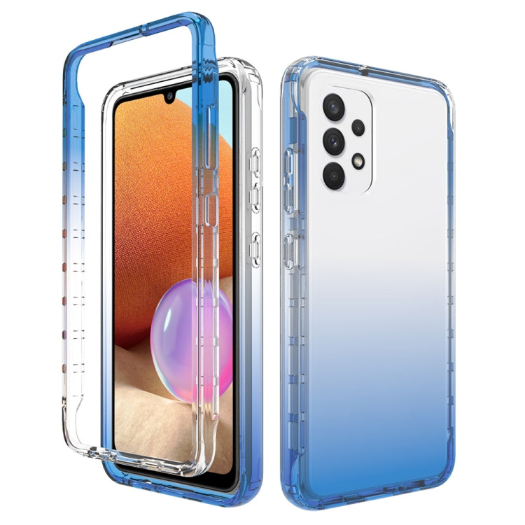For Samsung Galaxy A32 4G High Transparency Two-color Gradual Change PC+TPU Phone Case