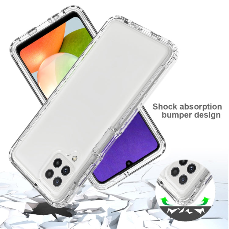 For Samsung Galaxy A22 4G High Transparency Two-color Gradual Change PC+TPU Phone Case