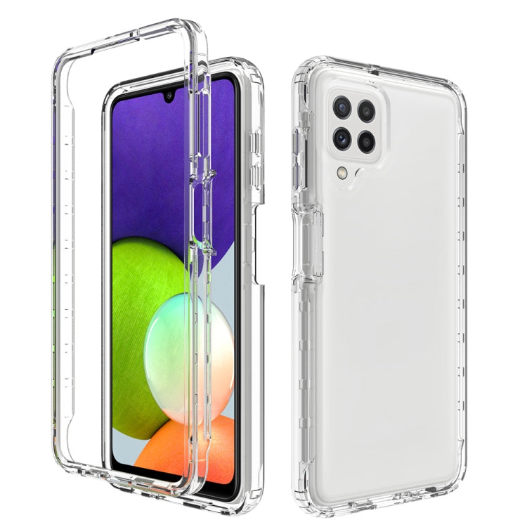 For Samsung Galaxy A22 4G High Transparency Two-color Gradual Change PC+TPU Phone Case