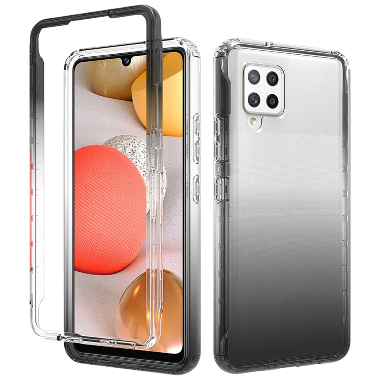 For Samsung Galaxy A42 5G High Transparency Two-color Gradual Change PC+TPU Phone Case