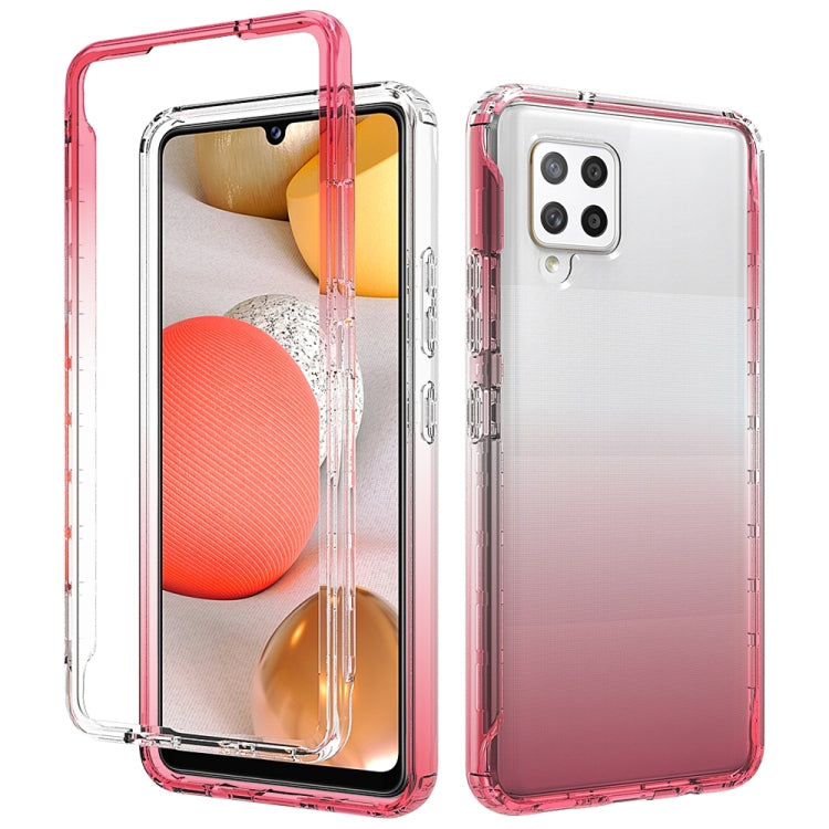 For Samsung Galaxy A42 5G High Transparency Two-color Gradual Change PC+TPU Phone Case