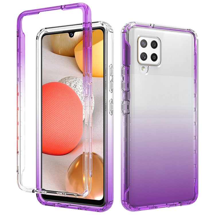 For Samsung Galaxy A42 5G High Transparency Two-color Gradual Change PC+TPU Phone Case