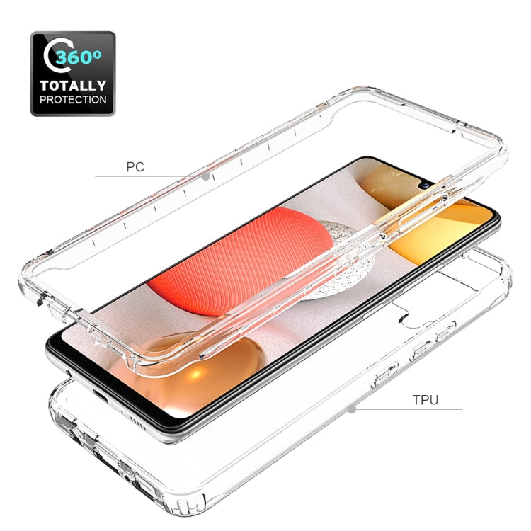 For Samsung Galaxy A42 5G High Transparency Two-color Gradual Change PC+TPU Phone Case
