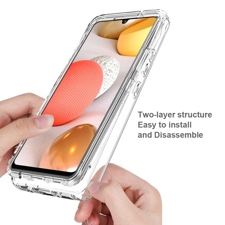 For Samsung Galaxy A42 5G High Transparency Two-color Gradual Change PC+TPU Phone Case