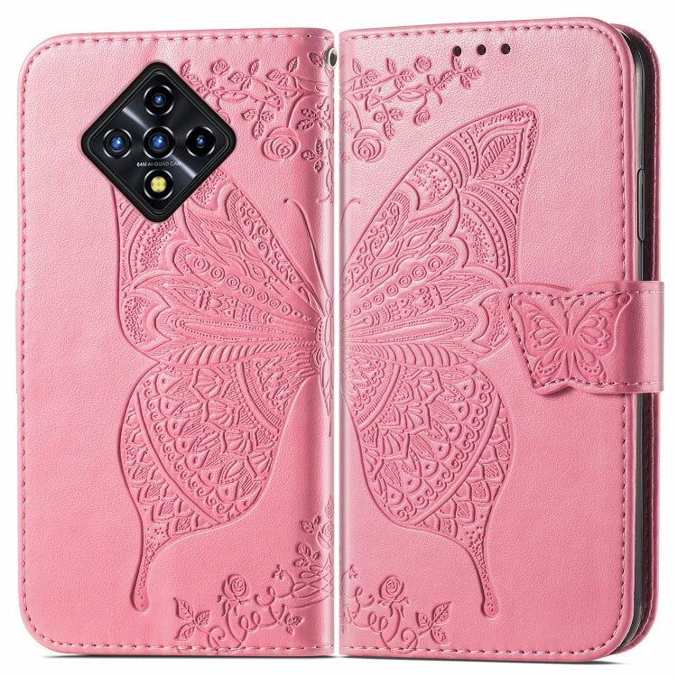 For Infinix Zero 8 Butterfly Love Flowers Embossed Horizontal Flip Leather Case with Holder & Card Slots & Wallet & Lanyard