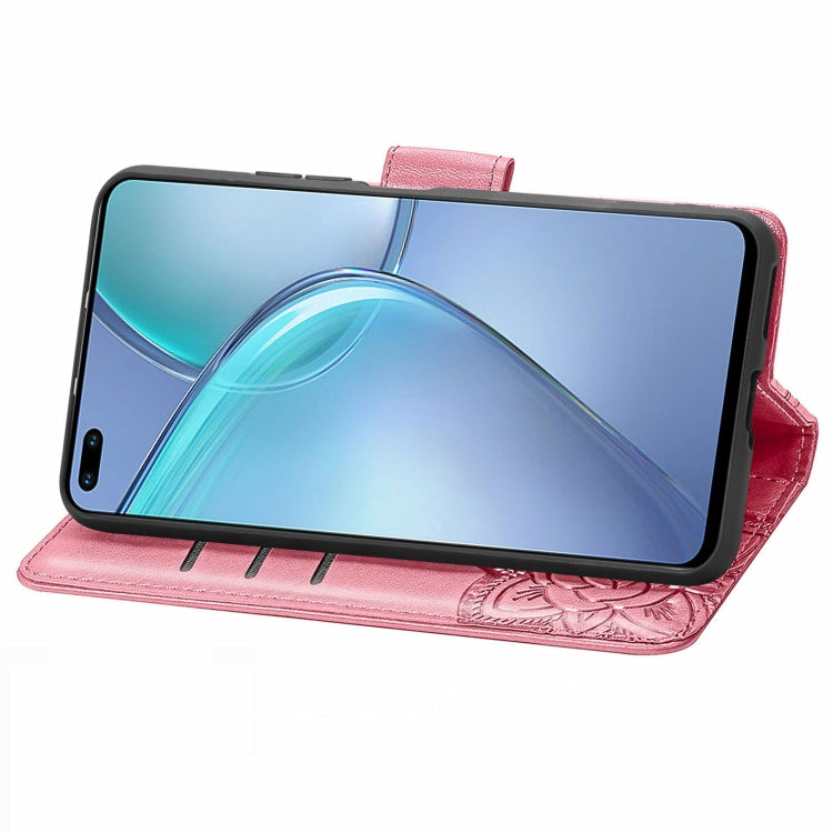 For Infinix Zero 8 Butterfly Love Flowers Embossed Horizontal Flip Leather Case with Holder & Card Slots & Wallet & Lanyard