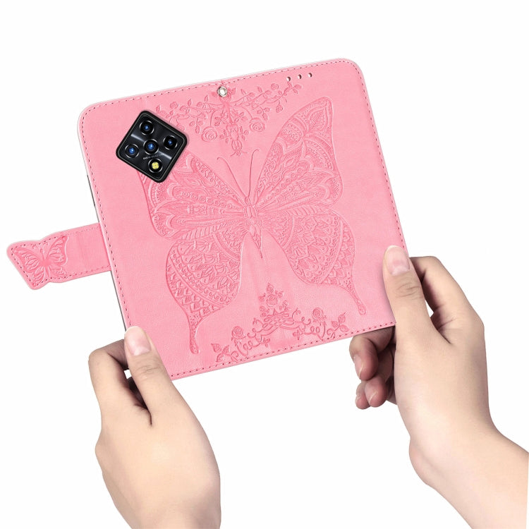 For Infinix Zero 8 Butterfly Love Flowers Embossed Horizontal Flip Leather Case with Holder & Card Slots & Wallet & Lanyard