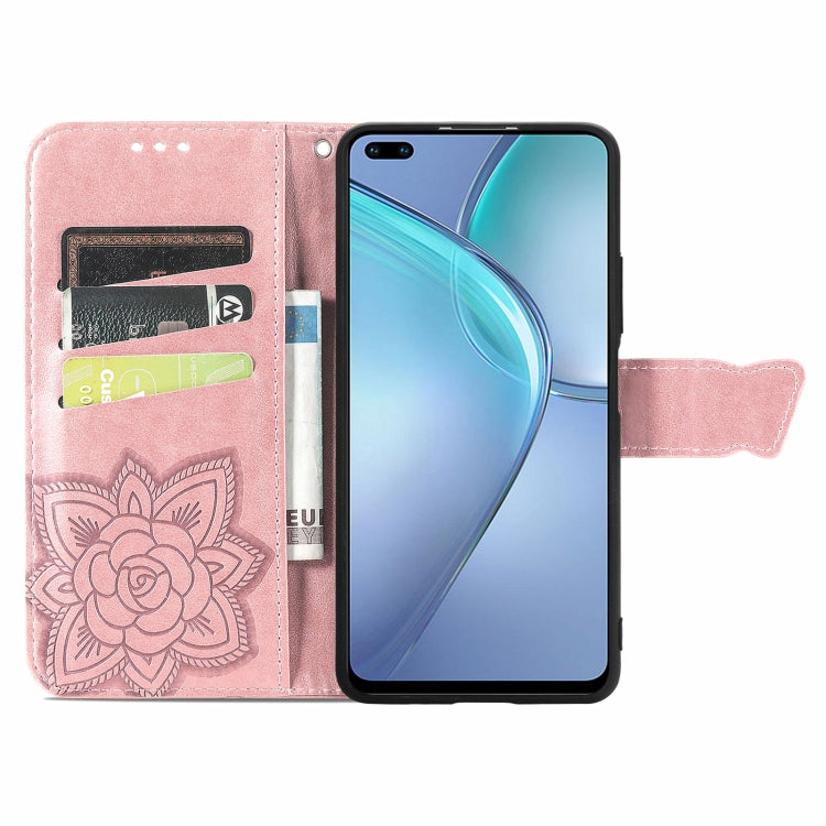 For Infinix Zero 8 Butterfly Love Flowers Embossed Horizontal Flip Leather Case with Holder & Card Slots & Wallet & Lanyard