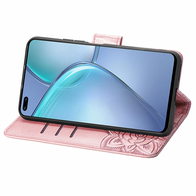 For Infinix Zero 8 Butterfly Love Flowers Embossed Horizontal Flip Leather Case with Holder & Card Slots & Wallet & Lanyard
