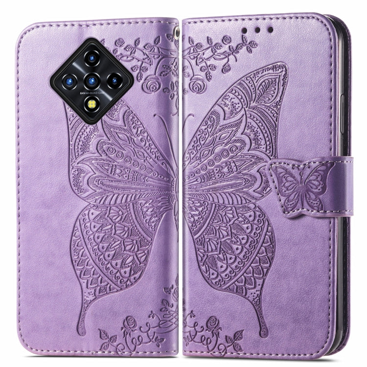 For Infinix Zero 8 Butterfly Love Flowers Embossed Horizontal Flip Leather Case with Holder & Card Slots & Wallet & Lanyard
