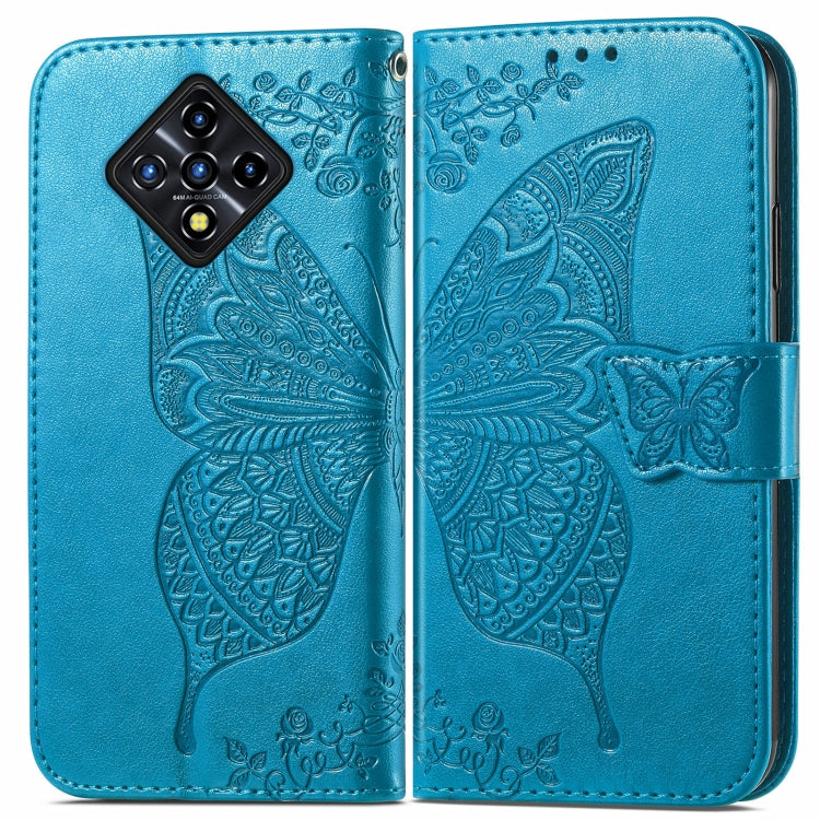 For Infinix Zero 8 Butterfly Love Flowers Embossed Horizontal Flip Leather Case with Holder & Card Slots & Wallet & Lanyard