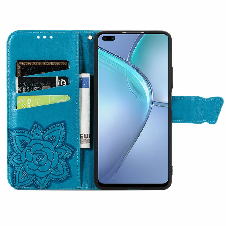 For Infinix Zero 8 Butterfly Love Flowers Embossed Horizontal Flip Leather Case with Holder & Card Slots & Wallet & Lanyard