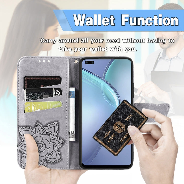 For Infinix Zero 8 Butterfly Love Flowers Embossed Horizontal Flip Leather Case with Holder & Card Slots & Wallet & Lanyard