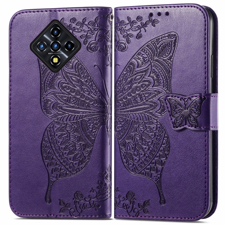 For Infinix Zero 8 Butterfly Love Flowers Embossed Horizontal Flip Leather Case with Holder & Card Slots & Wallet & Lanyard
