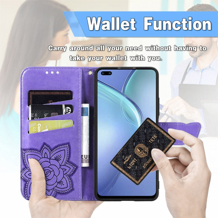 For Infinix Zero 8 Butterfly Love Flowers Embossed Horizontal Flip Leather Case with Holder & Card Slots & Wallet & Lanyard