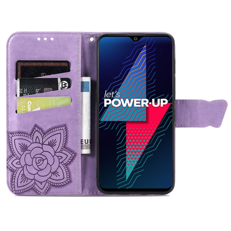 For Wiko Power U30 Butterfly Love Flowers Embossed Horizontal Flip Leather Case with Holder & Card Slots & Wallet & Lanyard