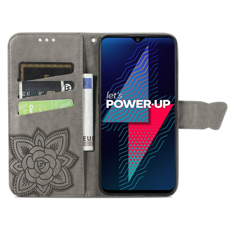 For Wiko Power U30 Butterfly Love Flowers Embossed Horizontal Flip Leather Case with Holder & Card Slots & Wallet & Lanyard