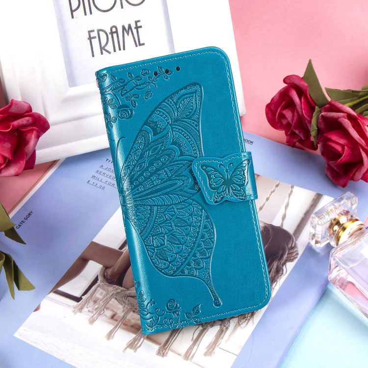 For Google Pixel 6 Butterfly Love Flowers Embossed Horizontal Flip Leather Case with Holder & Card Slots & Wallet & Lanyard