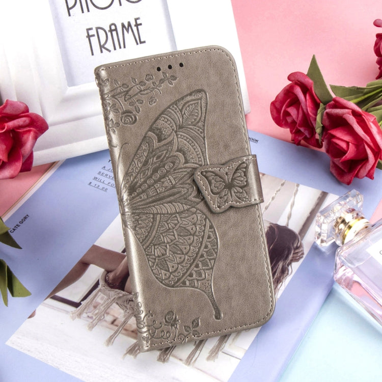 For Google Pixel 6 Butterfly Love Flowers Embossed Horizontal Flip Leather Case with Holder & Card Slots & Wallet & Lanyard