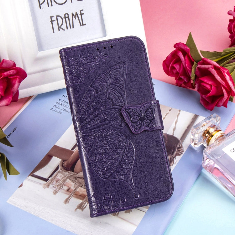 For Google Pixel 6 Butterfly Love Flowers Embossed Horizontal Flip Leather Case with Holder & Card Slots & Wallet & Lanyard