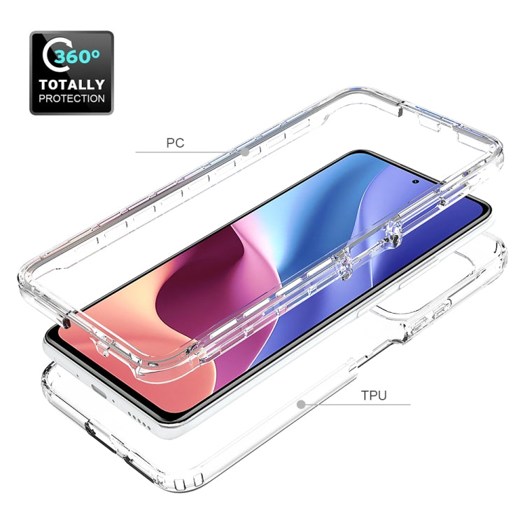 For Xiaomi Redmi K40 High Transparency Two-color Gradual Change PC+TPU Phone Case