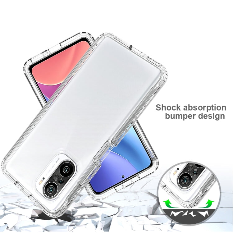 For Xiaomi Redmi K40 High Transparency Two-color Gradual Change PC+TPU Phone Case