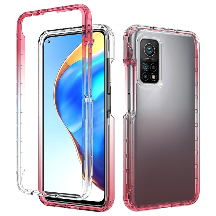 For Xiaomi Mi 10T 5G High Transparency Two-color Gradual Change PC+TPU Phone Case