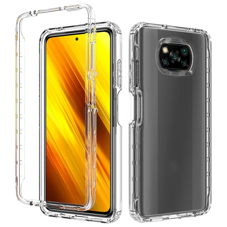 For Xiaomi Poco X3 NFC High Transparency Two-color Gradual Change PC+TPU Phone Case