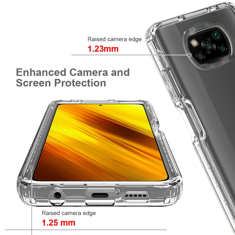 For Xiaomi Poco X3 NFC High Transparency Two-color Gradual Change PC+TPU Phone Case