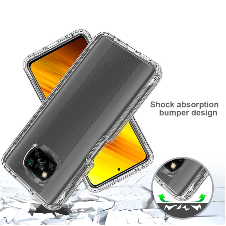 For Xiaomi Poco X3 NFC High Transparency Two-color Gradual Change PC+TPU Phone Case