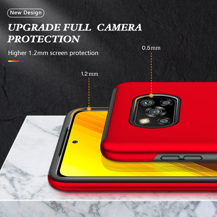 For Xiaomi Poco X3 / X3 NFC PC + TPU Shockproof Magnetic Phone Case with Invisible Ring Holder