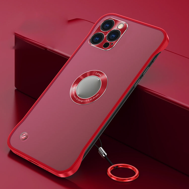 For iPhone 11 Pro Max Metal CD Texture Borderless Transparent Frosted Phone Case