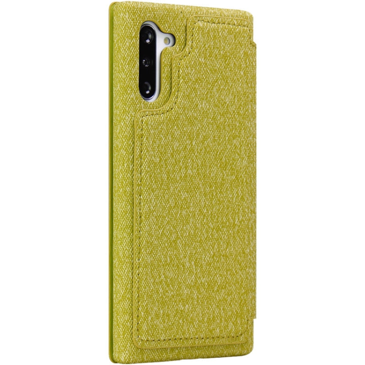 For Galaxy Note10 IMAK Removable Horizontal Flip Denim Canvas + PC + Magnetic Stripe Case with Card Slot